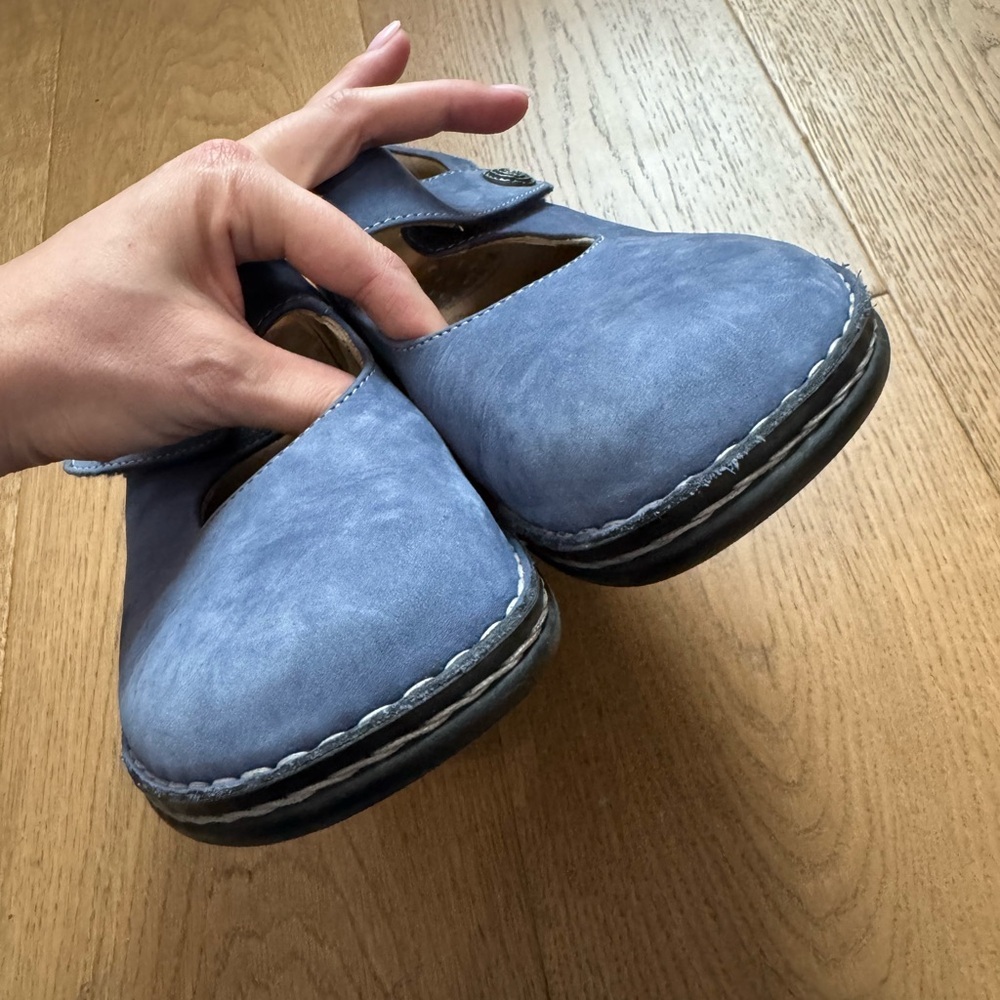 Finn Comfort Laval Mary Jane - Blue Nappa Leather - Size 40 (9 - 9.5) - EUC - Picture 5 of 8